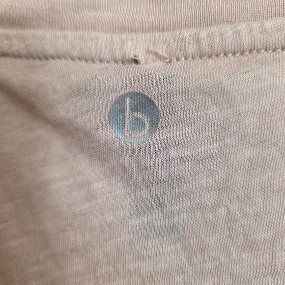 Body Women's Muscle Cropped Tee Oyster Pink Sleeveless Crew Neck  XL - Picture 6 of 11